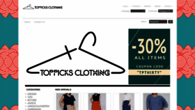 What Toppicksclothing.com website looked like in 2020 (4 years ago)