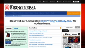 What Therisingnepal.org.np website looked like in 2020 (4 years ago)