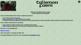 What Talisman.com website looked like in 2020 (4 years ago)