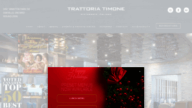 What Trattoriatimone.ca website looked like in 2020 (4 years ago)