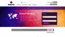 What Tenderinfo.org website looked like in 2020 (6 years ago)