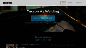 What Tucsonazwelding.com website looked like in 2020 (4 years ago)