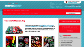 What The-rock-shop.co.uk website looked like in 2020 (4 years ago)