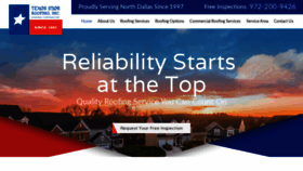 What Texasstarroofing.com website looked like in 2020 (4 years ago)