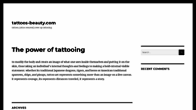 What Tattoos-beauty.com website looked like in 2020 (4 years ago)