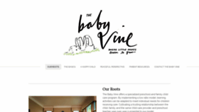 What Thebabyvine.com website looked like in 2020 (4 years ago)