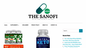 What Thesanofi.com website looked like in 2020 (4 years ago)