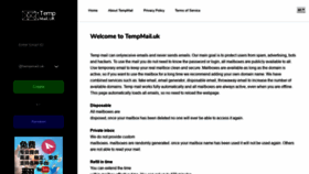 What Tempmail.uk website looked like in 2020 (4 years ago)