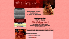 What Thecakeryinc.com website looked like in 2020 (4 years ago)
