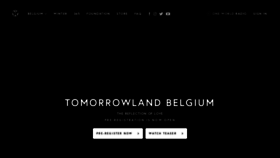 What Tomorrowland.com website looked like in 2020 (4 years ago)