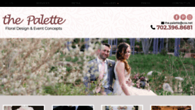 What The-palette.com website looked like in 2020 (4 years ago)