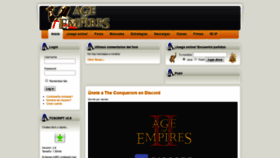 What Theconquerors.es website looked like in 2020 (4 years ago)