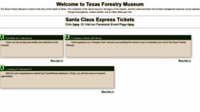 What Texasforestrymuseum.com website looked like in 2020 (4 years ago)