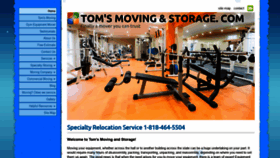 What Tomsmovingandstorage.com website looked like in 2020 (6 years ago)