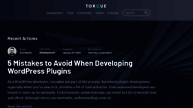 What Torquemag.io website looked like in 2020 (4 years ago)
