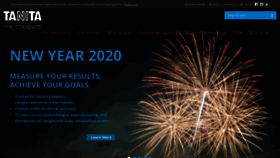 What Tanita.com website looked like in 2020 (4 years ago)