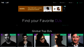 What Thedjlist.com website looked like in 2020 (4 years ago)