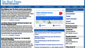 What Tarheeltimes.com website looked like in 2020 (4 years ago)