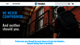 What Tenba.com website looked like in 2020 (4 years ago)