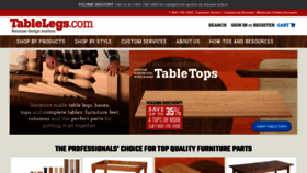 What Tablelegs.com website looked like in 2020 (4 years ago)