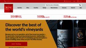 What Thewinesociety.com website looked like in 2020 (4 years ago)