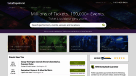 What Ticketliquidator.com website looked like in 2020 (4 years ago)