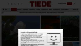 What Tiede.fi website looked like in 2020 (4 years ago)