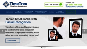 What Timetrex.com website looked like in 2020 (4 years ago)