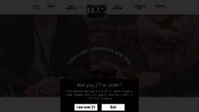 What Tkoproducts.com website looked like in 2020 (4 years ago)