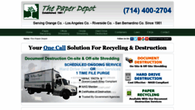What Thepaperdepot.com website looked like in 2020 (4 years ago)