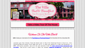 What Thevillabedandbreakfast.com website looked like in 2020 (4 years ago)