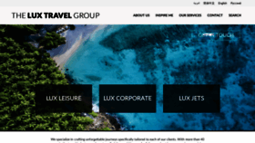 What Theluxtravelgroup.com website looked like in 2020 (4 years ago)