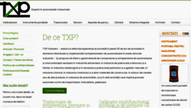What Txp.ro website looked like in 2020 (4 years ago)