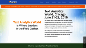What Textanalyticsworld.com website looked like in 2020 (4 years ago)