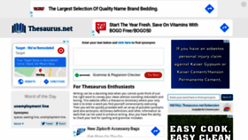 What Thesaurus.net website looked like in 2020 (4 years ago)