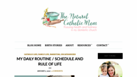 What Thenaturalcatholicmom.com website looked like in 2020 (6 years ago)