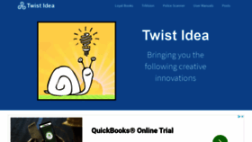 What Twistidea.com website looked like in 2020 (4 years ago)