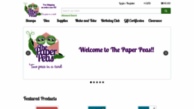 What Thepaperpeas.ca website looked like in 2020 (4 years ago)