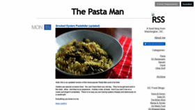 What Thepastamanblog.com website looked like in 2020 (4 years ago)