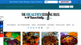 What Thehealthycookingblog.com website looked like in 2020 (4 years ago)