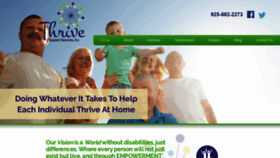 What Thrivesupportservices.com website looked like in 2020 (4 years ago)