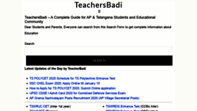 What Teachersbadi.in website looked like in 2020 (4 years ago)