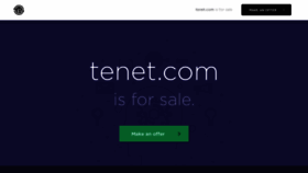 What Tenet.com website looked like in 2020 (4 years ago)