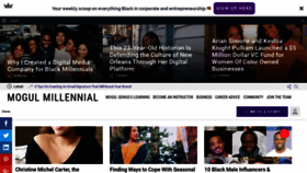 What Themogulmillennial.com website looked like in 2020 (4 years ago)