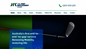 What Thejointreplacementclinic.com.au website looked like in 2020 (4 years ago)