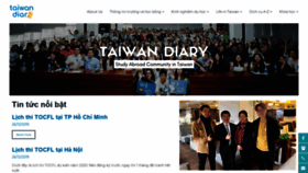 What Taiwandiary.vn website looked like in 2020 (4 years ago)