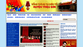 What Trieuson.gov.vn website looked like in 2020 (4 years ago)