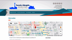 What Torontoallergists.com website looked like in 2020 (4 years ago)