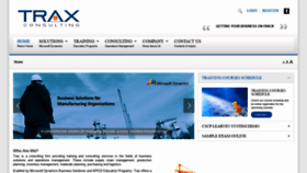 What Traxconsulting.com website looked like in 2020 (4 years ago)