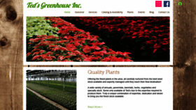 What Tedsgreenhouse.com website looked like in 2020 (4 years ago)